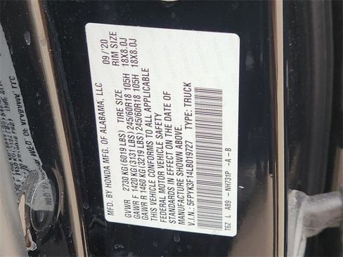 Certified 2020 Honda Ridgeline Sport image 21