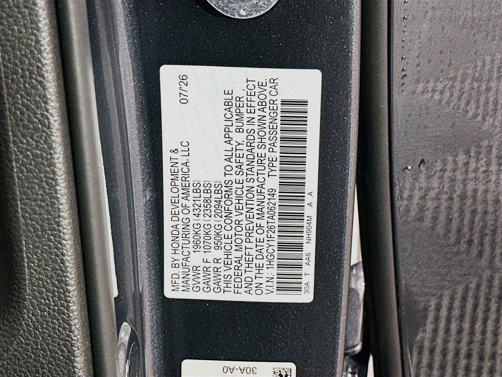 New 2026 Honda Accord LX image 20