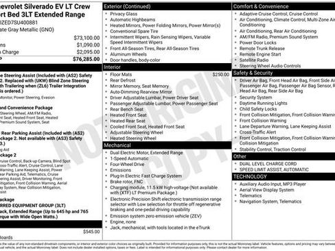 New 2025 Chevrolet Silverado EV LT image 2