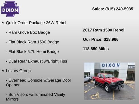 Used 2017 RAM 1500 Rebel w/ Luxury Group AWD/4WD image 4