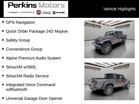 Used 2024 Jeep Gladiator Mojave w/ Technology Group AWD/4WD image 7