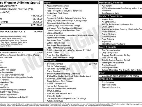 Used 2020 Jeep Wrangler Unlimited Sport S image 2