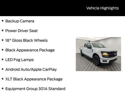 New 2025 Ford F150 XLT w/ Equipment Group 301A Standard image 5