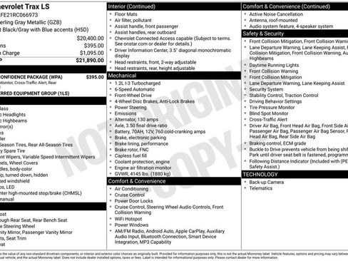 Used 2024 Chevrolet Trax LS w/ Driver Confidence Package FWD image 3