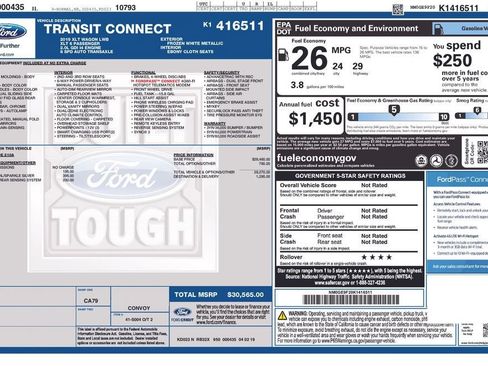 Used 2019 Ford Transit Connect XLT FWD image 24