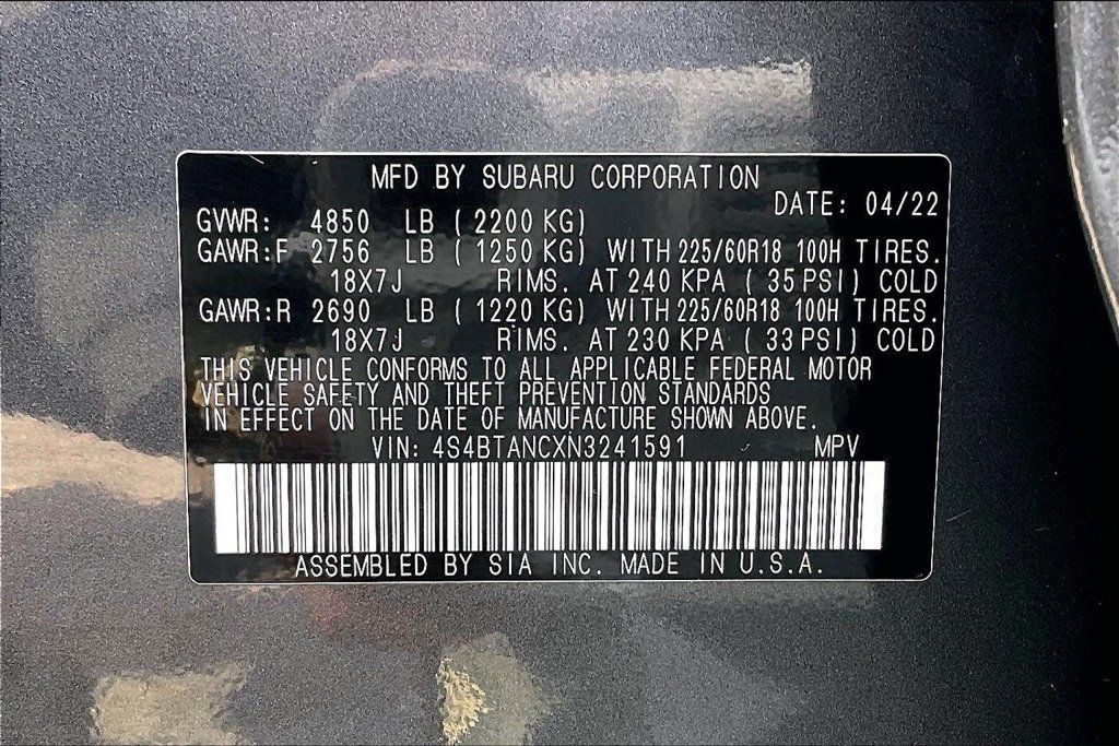 Used 2022 Subaru Outback Limited AWD/4WD image 37