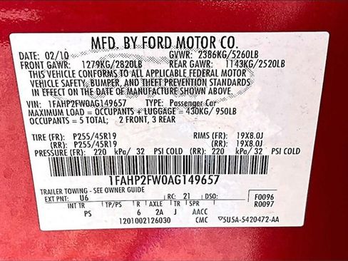 Used 2010 Ford Taurus Limited image 16