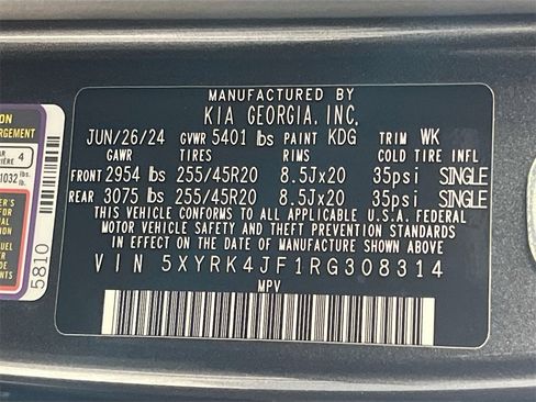 Certified 2024 Kia Sorento SX image 34