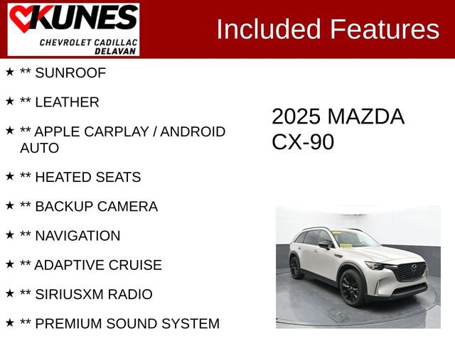 Used 2025 MAZDA CX-90 3.3 Turbo w/ Premium Sport Pkg AWD/4WD image 3