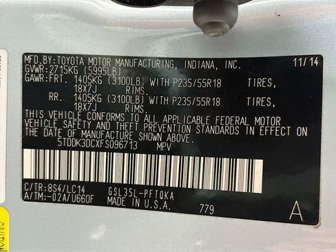 Used 2015 Toyota Sienna XLE Premium image 34