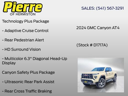 Used 2024 GMC Canyon AT4 w/ LPO, Off Road Lift Package AWD/4WD image 36