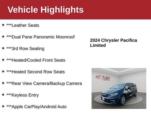 Used 2024 Chrysler Pacifica Limited AWD/4WD image 4