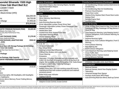 Used 2024 Chevrolet Silverado 1500 High Country w/ High Country Premium Package image 13