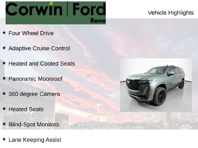 Used 2023 Cadillac Escalade ESV Sport w/ Touring Package AWD/4WD image 8