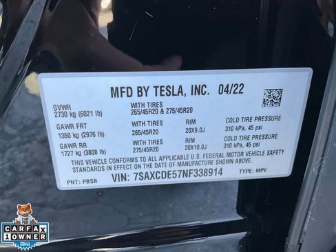 Used 2022 Tesla Model X AWD/4WD image 21