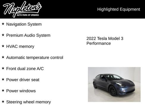 Used 2022 Tesla Model 3 Performance AWD/4WD image 15
