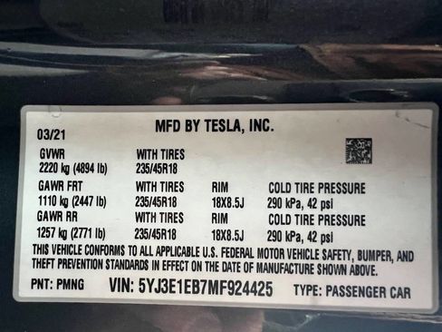 Used 2021 Tesla Model 3 Long Range image 27