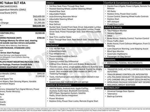 Used 2019 GMC Yukon SLT w/ Premium Edition image 70