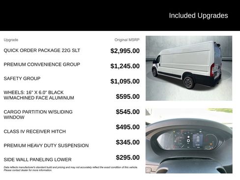 New 2025 RAM ProMaster 3500 w/ Quick Order Package 22G SLT image 4