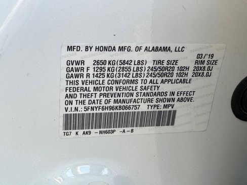 Used 2019 Honda Pilot Touring image 30