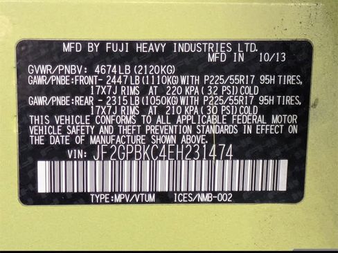 Used 2014 Subaru Crosstrek Touring w/ Popular Package #2 image 33