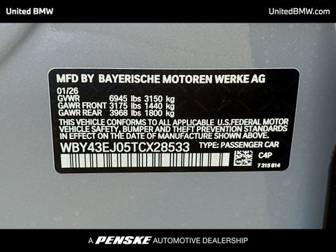 New 2026 BMW i7 eDrive50 w/ M Sport Package image 15