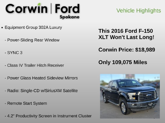 Used 2016 Ford F150 XLT w/ Equipment Group 302A Luxury AWD/4WD image 6