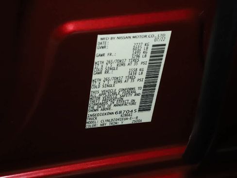 Used 2022 Nissan Frontier PRO-4X w/ Pro-4X Premium Package image 25