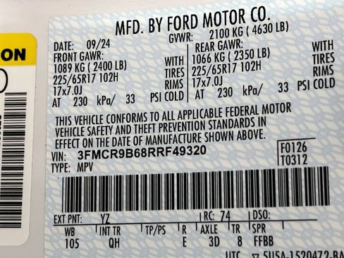 Used 2024 Ford Bronco Sport Big Bend w/ Convenience Package AWD/4WD image 29