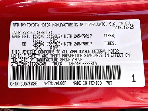 Used 2026 Toyota Tacoma SR AWD/4WD image 34