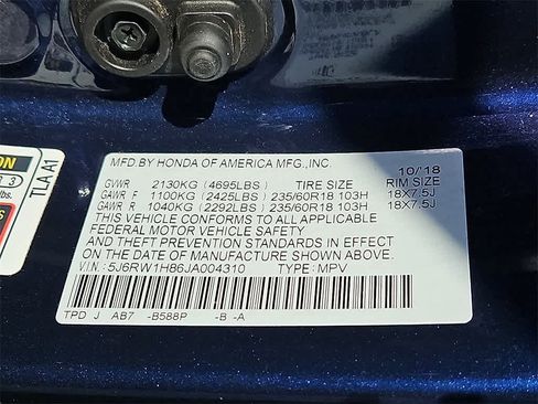 Certified 2018 Honda CR-V EX-L image 27