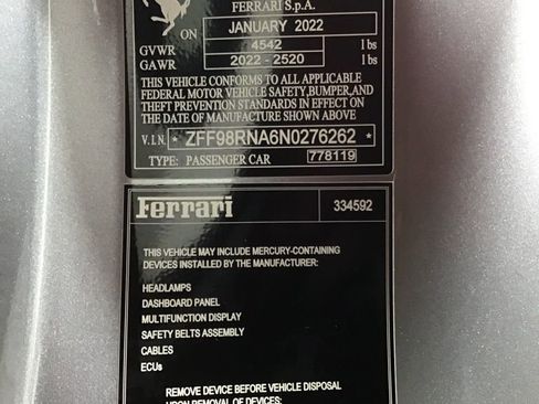 Certified 2022 Ferrari Roma RWD image 35