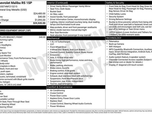 Used 2022 Chevrolet Malibu RS FWD image 7