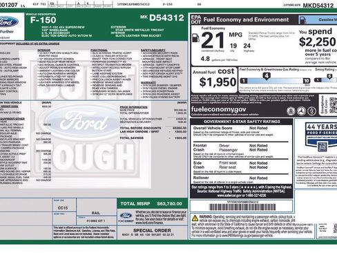 Used 2021 Ford F150 Lariat w/ Equipment Group 502A High image 28