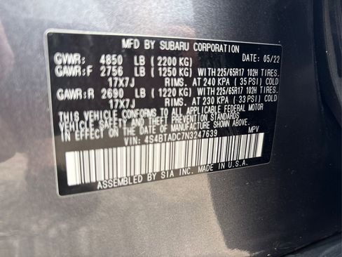 Used 2022 Subaru Outback Premium image 17