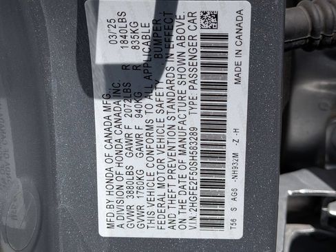 Used 2025 Honda Civic Sport image 35