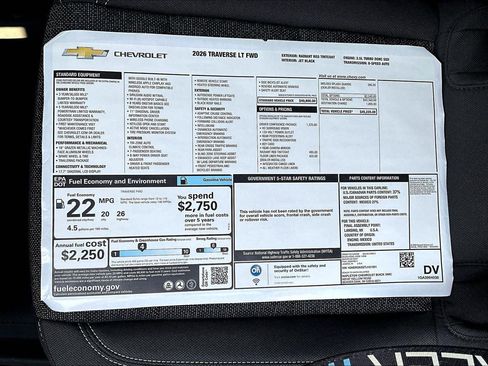 New 2026 Chevrolet Traverse LT w/ Driver Confidence Package image 12