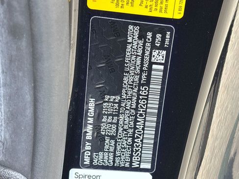 Used 2021 BMW M4 Competition w/ Executive Package RWD image 12