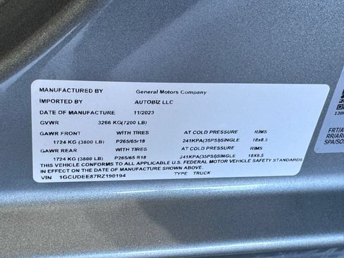 Used 2024 Chevrolet Silverado 1500 RST w/ Protection Package AWD/4WD image 10