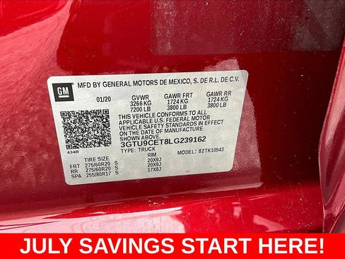 Used 2020 GMC Sierra 1500 Elevation w/ Elevation Value Package AWD/4WD image 23