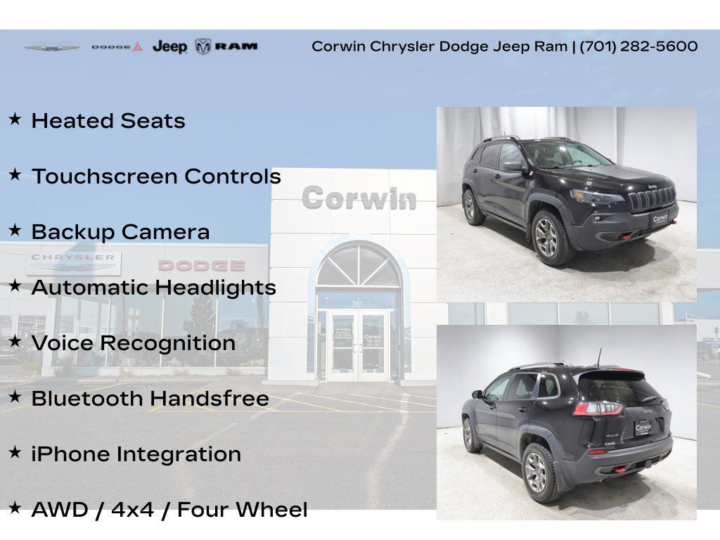 Used 2021 Jeep Cherokee Trailhawk w/ Comfort/Convenience Group AWD/4WD image 8