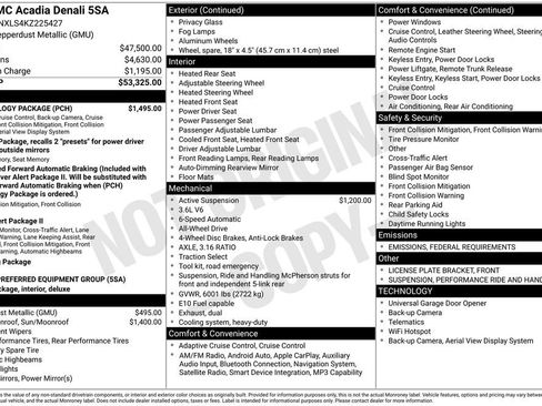 Used 2019 GMC Acadia Denali w/ Technology Package image 8