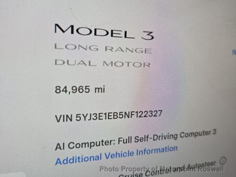 Used 2022 Tesla Model 3 Long Range AWD/4WD image 3