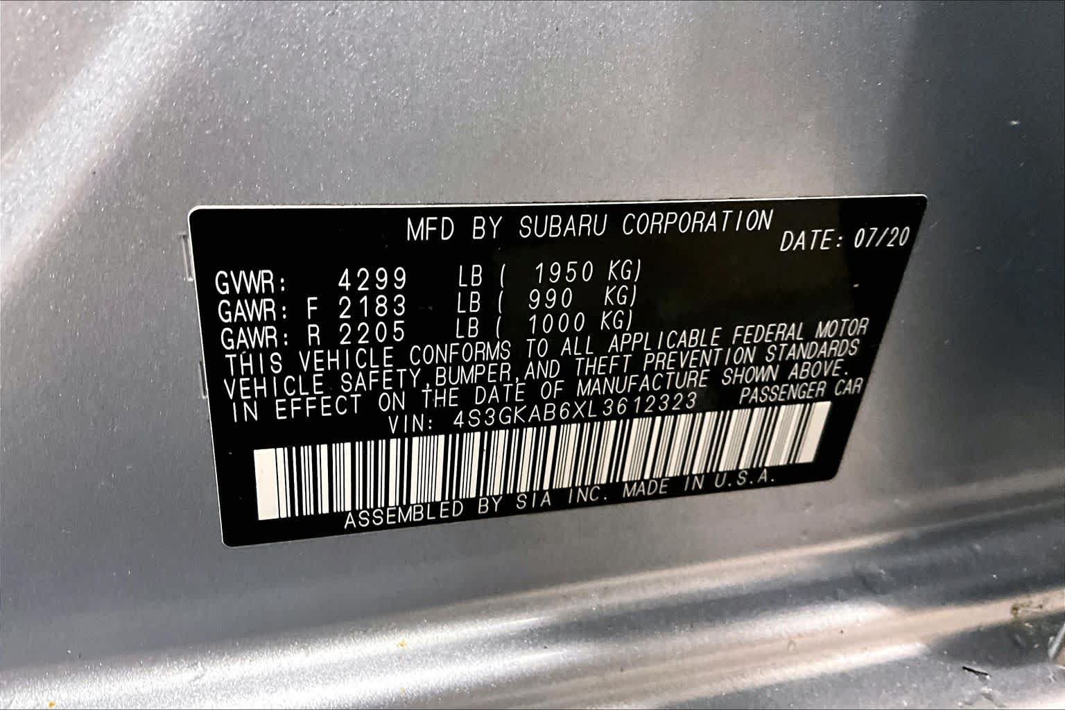 Used 2020 Subaru Impreza 2.0i AWD/4WD image 33