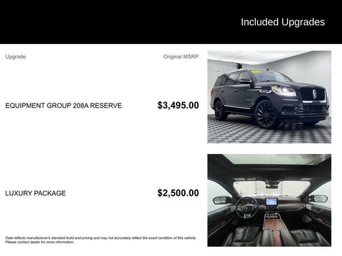 Used 2020 Lincoln Navigator Reserve w/ Equipment Group 208A Reserve image 3