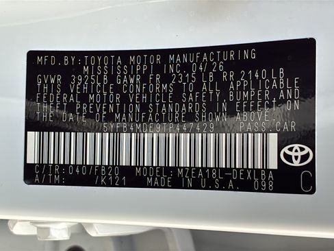 Used 2026 Toyota Corolla LE FWD image 28