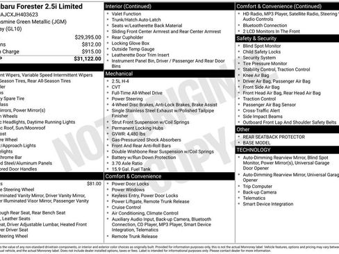 Used 2018 Subaru Forester 2.5i Limited image 15