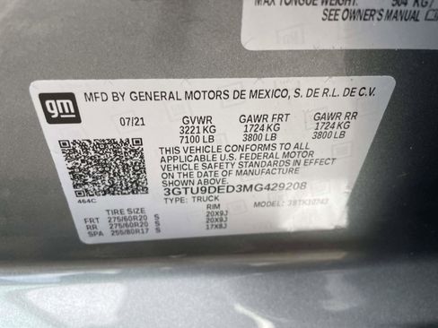 Certified 2021 GMC Sierra 1500 SLT w/ SLT Premium Package image 18