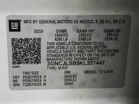 Used 2019 Chevrolet Trax LT w/ LT Convenience Package FWD image 48
