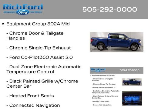 Certified 2025 Ford F150 XLT w/ Equipment Group 302A MID AWD/4WD image 11